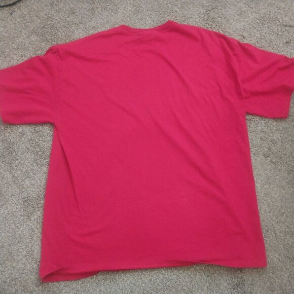 Adidas Red Logo T-Shirt Men’s XL Made in Mexico 100% Cotton Casual Tee - Picture 5 of 7